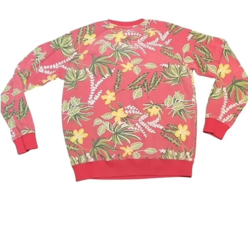 Rare Vans Vintage Muted Red Tropical Sweatshirt